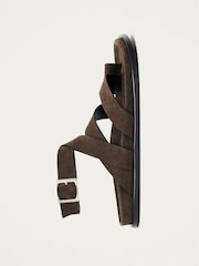 Alohas Brown Tide Leather Sandals - Image 3 of 6