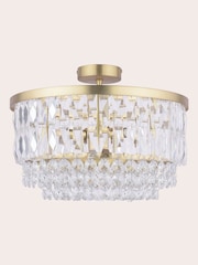 Laura Ashley Brass Rhosill Ceiling Light - Image 4 of 6