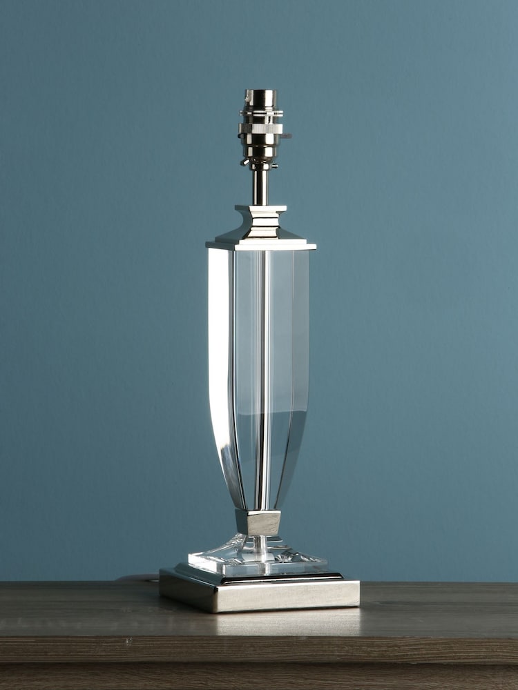 Laura Ashley Chrome Carson Crystal Table Lamp Base - Image 1 of 5 Laura Ashley Chrome Carson Crystal Table Lamp Base - Image 1 of 5
