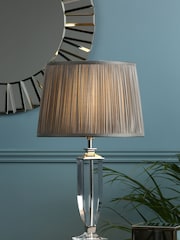 Laura Ashley Chrome Carson Crystal Table Lamp Base - Image 2 of 5