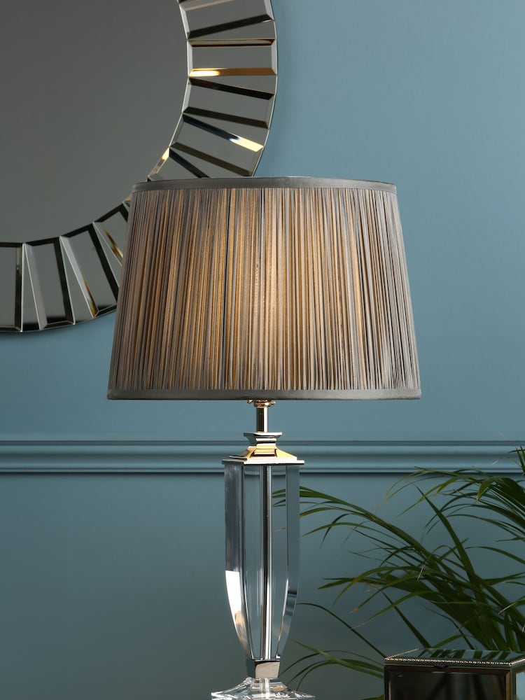 Laura Ashley Chrome Carson Crystal Table Lamp Base - Image 2 of 5 Laura Ashley Chrome Carson Crystal Table Lamp Base - Image 2 of 5