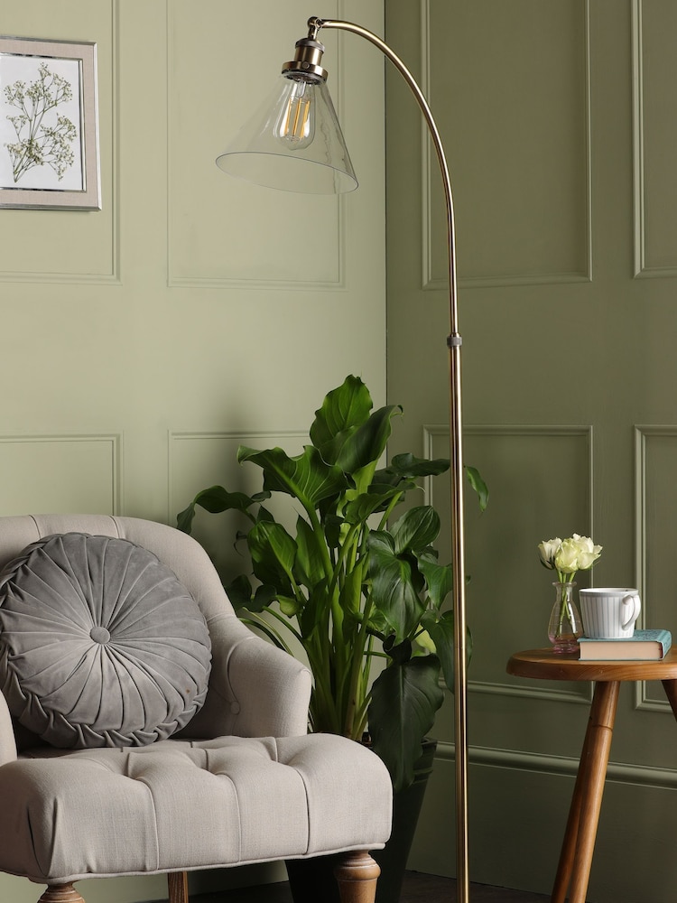 Laura Ashley Brass Isaac Floor Lamp - Image 2 of 3 Laura Ashley Brass Isaac Floor Lamp - Image 2 of 3