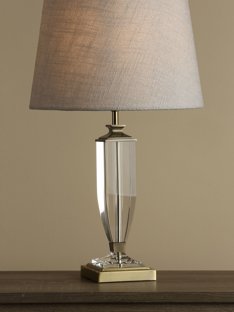 Laura Ashley Brass Carson Crystal Table Lamp Base - Image 2 of 5 Laura Ashley Brass Carson Crystal Table Lamp Base - Image 2 of 5