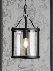 Laura Ashley Black Harrington Lantern 1 Light Ceiling Light - Image 1 of 5