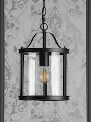 Laura Ashley Black Harrington Lantern 1 Light Ceiling Light - Image 2 of 5