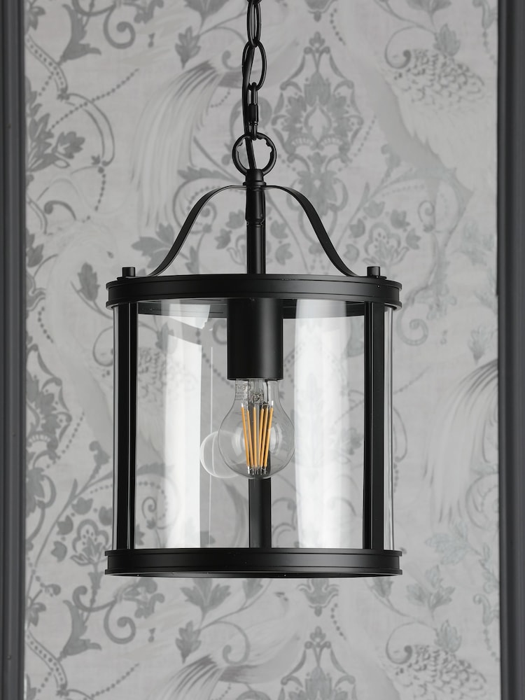 Laura Ashley Black Harrington Lantern 1 Light Ceiling Light - Image 2 of 5