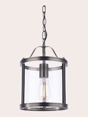 Laura Ashley Black Harrington Lantern 1 Light Ceiling Light - Image 5 of 5