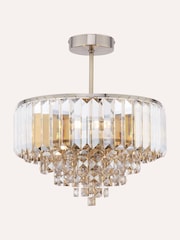 Laura Ashley Champagne Gold Vienna 3 Light Ceiling Light - Image 3 of 4