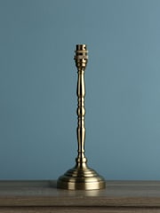 Laura Ashley Antique Brass Corey Candlestick Table Lamp Base - Image 1 of 6