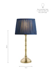 Laura Ashley Antique Brass Corey Candlestick Table Lamp Base - Image 6 of 6