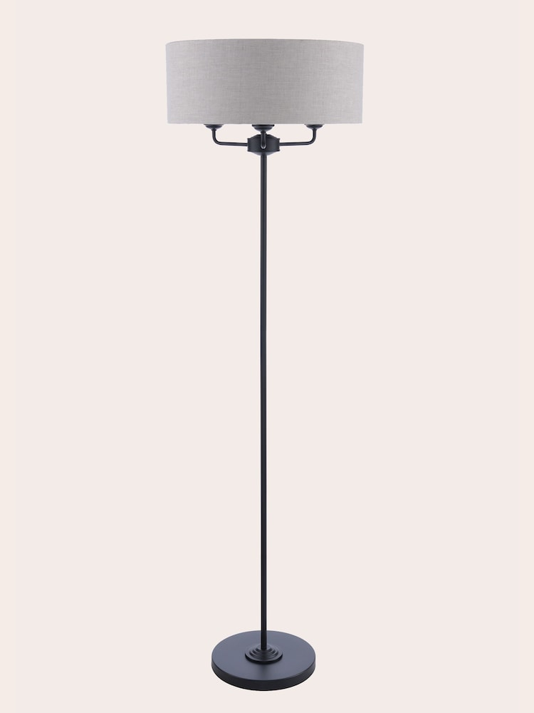 Laura Ashley Black Sorrento Floor Lamp - Image 4 of 4 Laura Ashley Black Sorrento Floor Lamp - Image 4 of 4