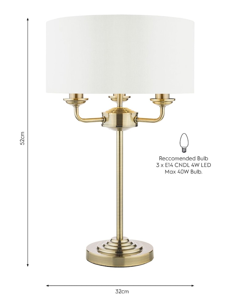Laura Ashley Brass Sorrento Table Lamp - Image 5 of 5 Laura Ashley Brass Sorrento Table Lamp - Image 5 of 5