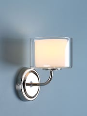Laura Ashley Chrome Southwell 1 Wall Light - Image 1 of 5