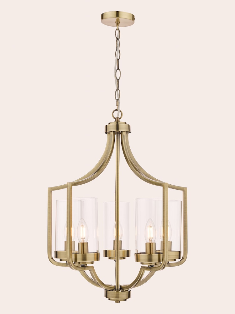 Laura Ashley Brass Joseph Chandelier Large Light - Image 2 of 4
