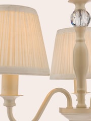 Laura Ashley Cream Ellis 3 Light Chandelier Ceiling Light - Image 4 of 5