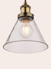 Laura Ashley Brass Isaac 1 Light Ceiling Light - Image 3 of 4