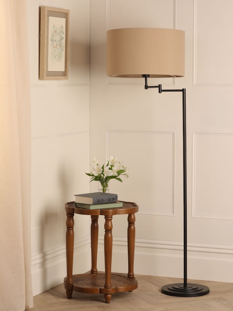 Laura Ashley Black Marlowe Floor Lamp - Image 2 of 6 Laura Ashley Black Marlowe Floor Lamp - Image 2 of 6