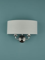 Laura Ashley Polished Nickel Sorrento Wall Light - Image 2 of 5