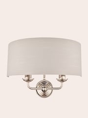 Laura Ashley Polished Nickel Sorrento Wall Light - Image 5 of 5