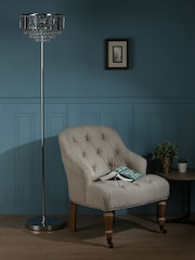 Laura Ashley Chrome Vienna Crystal Floor Lamp - Image 3 of 5