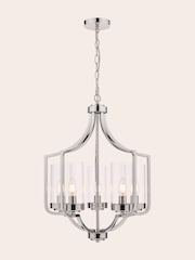Laura Ashley Chrome Joseph Chandelier Large Light - Image 2 of 3