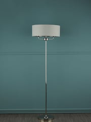 Laura Ashley Silver Sorrento Floor Lamp - Image 2 of 6