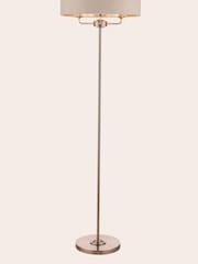 Laura Ashley Brushed Nickel Sorrento Floor Lamp - Image 3 of 5