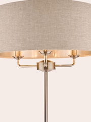 Laura Ashley Brushed Nickel Sorrento Floor Lamp - Image 5 of 5