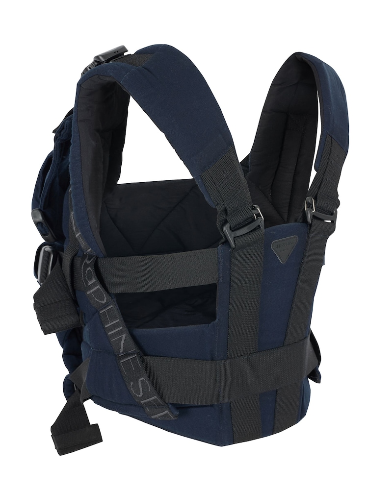 Seraphine Navy CARIPOD Baby Carrier in Cotton Canvas - Image 7 of 7 Seraphine Navy CARIPOD Baby Carrier in Cotton Canvas - Image 7 of 7
