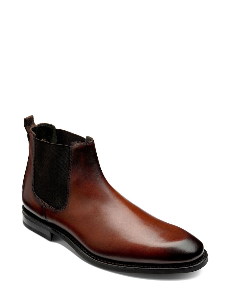 Loake Waxy Plain Derby Brown Shoes - Image 2 of 3 Loake Waxy Plain Derby Brown Shoes - Image 2 of 3