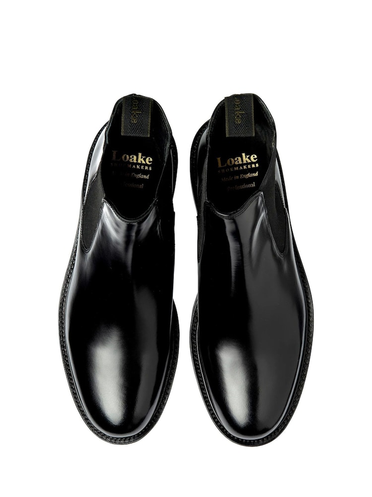 Loake Polished Leather Chelsea Black Boots - Image 3 of 3 Loake Polished Leather Chelsea Black Boots - Image 3 of 3