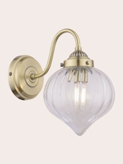 Laura Ashley Antique Brass Whitham Wall Light - Image 3 of 5