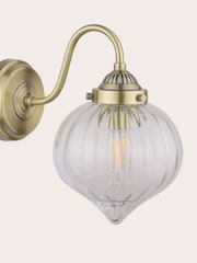 Laura Ashley Antique Brass Whitham Wall Light - Image 4 of 5