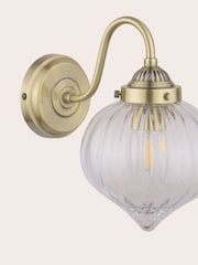 Laura Ashley Antique Brass Whitham Wall Light - Image 5 of 5