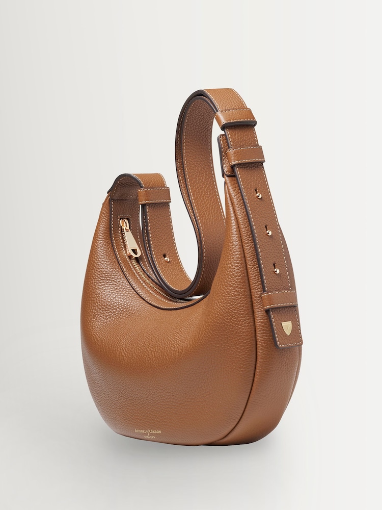 Aspinal of London Brown Crescent Small Bag - Image 2 of 5 Aspinal of London Brown Crescent Small Bag - Image 2 of 5