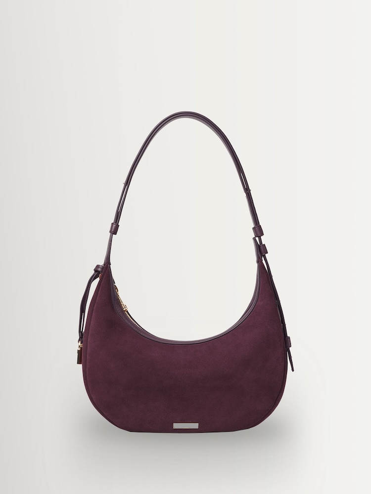 Aspinal of London Red Crescent Small Bag - Image 2 of 6 Aspinal of London Red Crescent Small Bag - Image 2 of 6