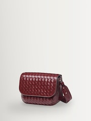 Rojo - Aspinal of London Ella Slot Weave Smooth Leather Bag - Imagen 2 de 9