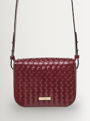 Rojo - Aspinal of London Ella Slot Weave Smooth Leather Bag - Imagen 5 de 9