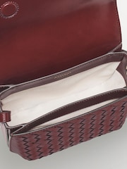 Rojo - Aspinal of London Ella Slot Weave Smooth Leather Bag - Imagen 6 de 9