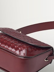 Rojo - Aspinal of London Ella Slot Weave Smooth Leather Bag - Imagen 8 de 9