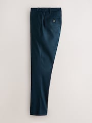 海軍藍 - Motionflex Linen TENCEL™ Lyocell Blend Smart Trousers - 圖片 6，共 9