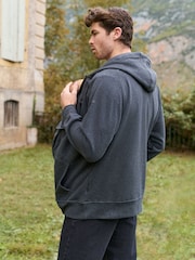 Seraphine Charcoal Grey Marl Mens Babywearing Hoodie - Image 5 of 7