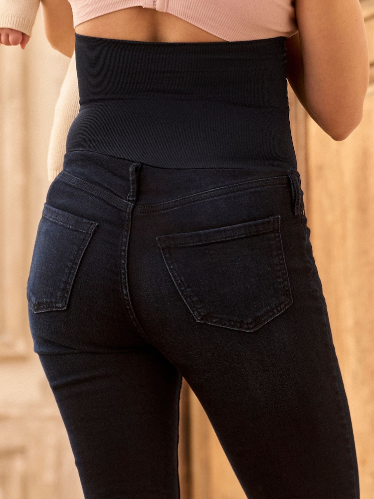 Seraphine Indigo Blue Petite Maternity Post Support Jeans - Image 6 of 6 Seraphine Indigo Blue Petite Maternity Post Support Jeans - Image 6 of 6