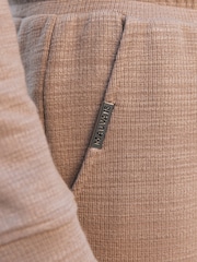 MAUVAIS Natural Leandre Straight Leg Premium Textured Joggers - Image 4 of 5