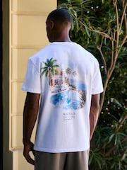 MAUVAIS White Chasing Sunsets Graphic Oversized T-Shirt - Image 2 of 6