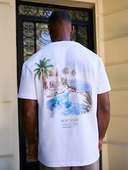 MAUVAIS White Chasing Sunsets Graphic Oversized T-Shirt - Image 3 of 6