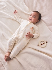 Neutral My First Halloween Two Way Zip Baby Sleepsuit (0mths-3yrs) - Image 2 of 13