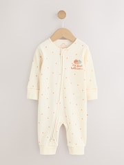 Neutral My First Halloween Two Way Zip Baby Sleepsuit (0mths-3yrs) - Image 5 of 13