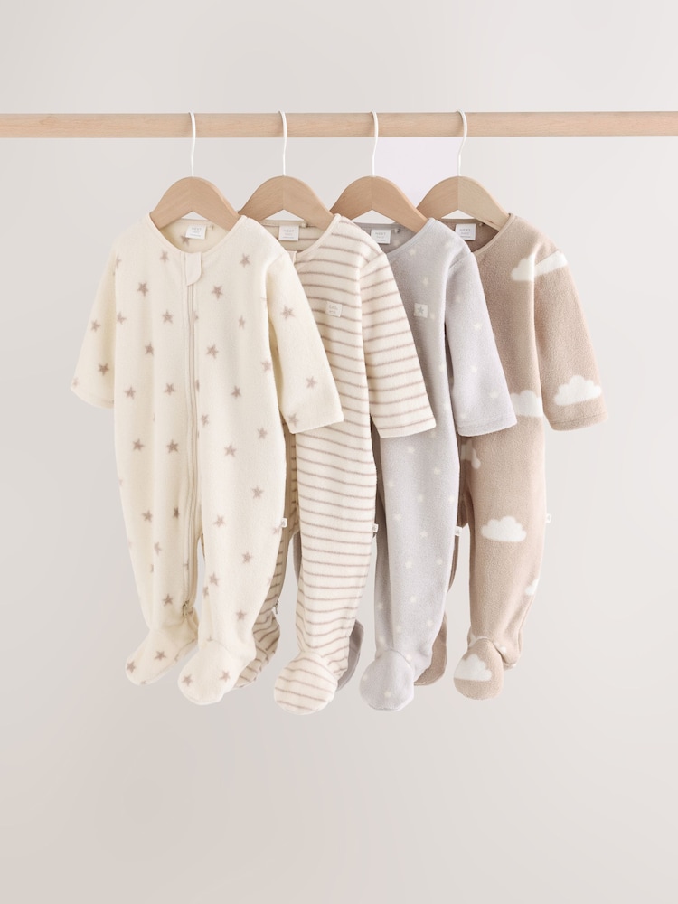 Neutralno - Mikro runo Dvosmerni rar bebe Sleepsuits 4 paket - Slika 1 od 12 Neutralno - Mikro runo Dvosmerni rar bebe Sleepsuits 4 paket - Slika 1 od 12