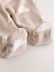 Neutralno - Mikro runo Dvosmerni rar bebe Sleepsuits 4 paket - Slika 11 od 12